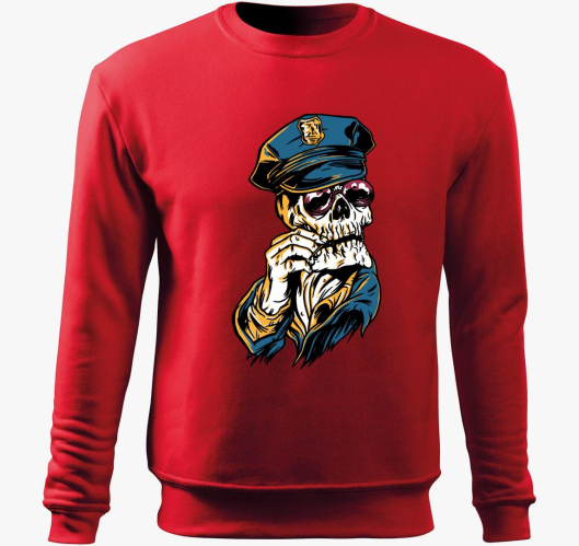 Skeleton Officer pulover s kap...
