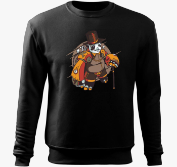 Steampunk Panda pulover s kapuco
