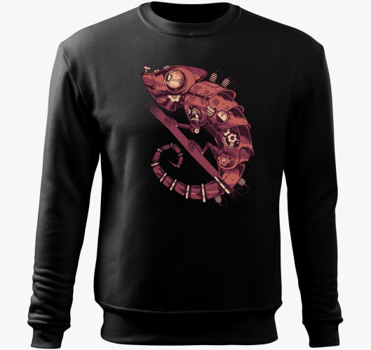 Steampunk pulover s kapuco