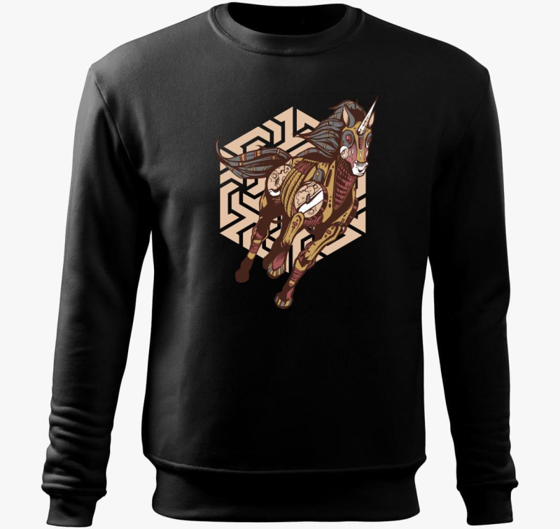 Steampunk unikornis pulover s kapuco