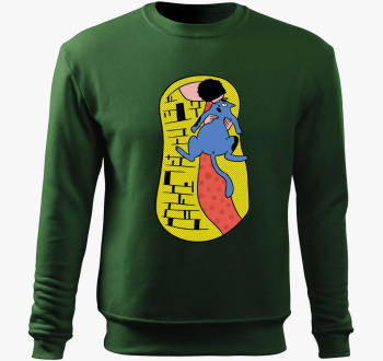 Macska pulover s kapuco