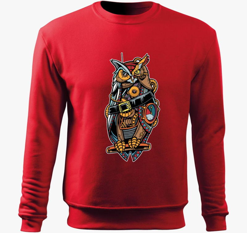 Steampunk bagoly pulover s kapuco