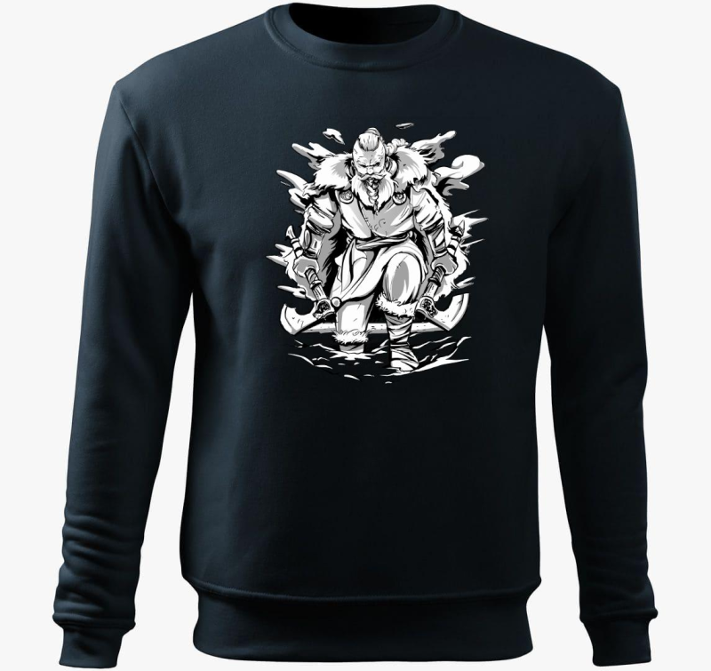 Viking harcos pulover s kapuco