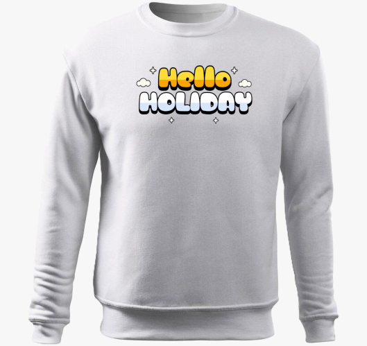 Hello Holiday pulover s kapuco