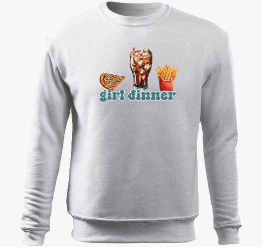 girl dinner fastfood pulover s...