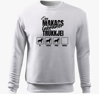 makacs labrador pulover s kapuco