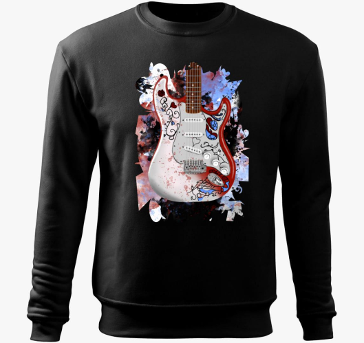 Jimi Hendrix kitara pulover s ...