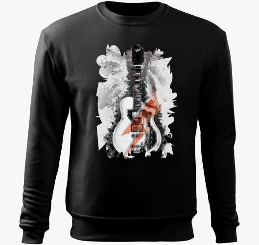 David Bowie kitara pulover s k...