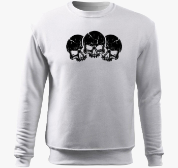 3 black skulls pulover s kapuco