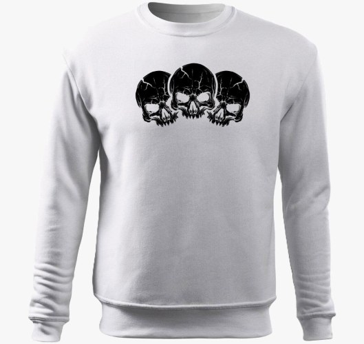 3 black skulls pulover s kapuc...