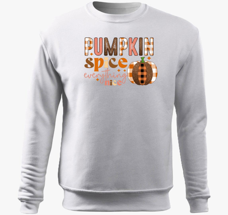 pumpkin spice nice pulover s kapuco