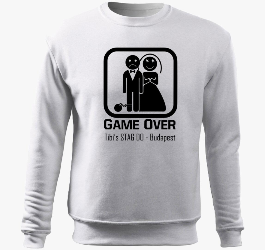 GameOver egyedi pulover s kapu...