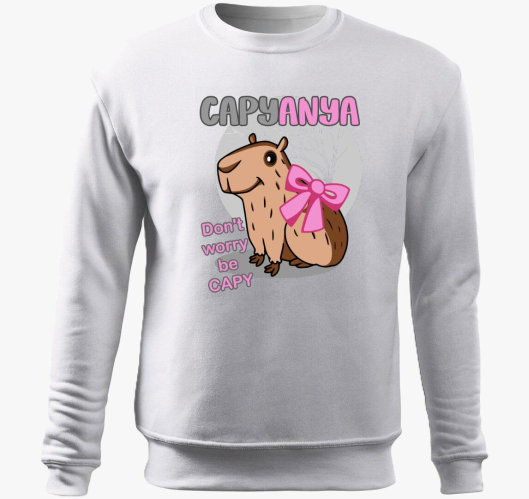 CapyAnya pulover s kapuco