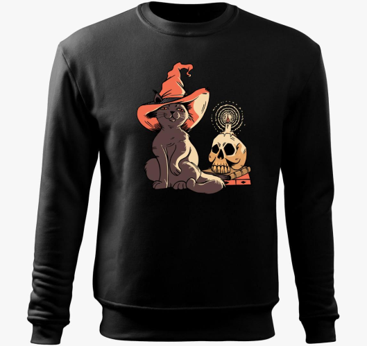 macska pulover s kapuco