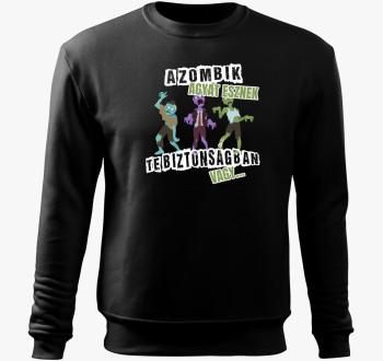 zombik agyat esznek te ali pulover s kapuco