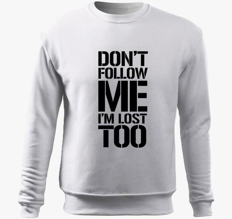 dont follow me pulover s kapuco