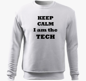 keep calm TECH pulover s kapuco