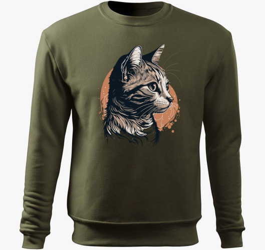 Aranyos cica pulover s kapuco