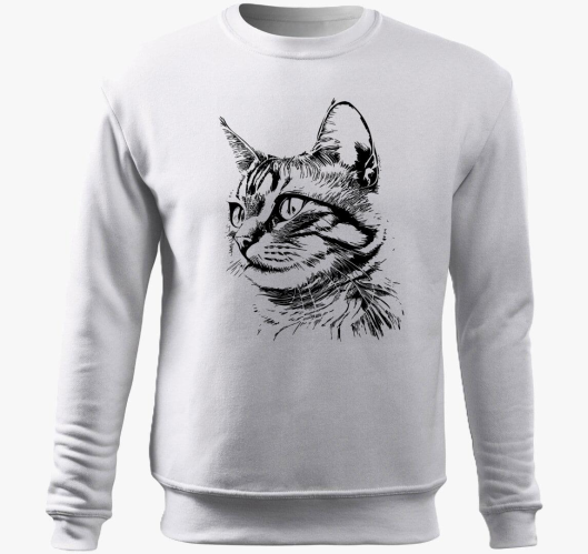 Aranyos cica 2 pulover s kapuc...