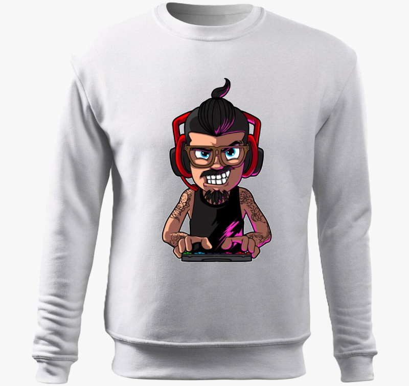 Gamer face pulover s kapuco