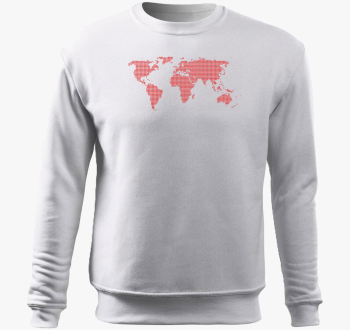 Pontozott rdeča pulover s kapuco