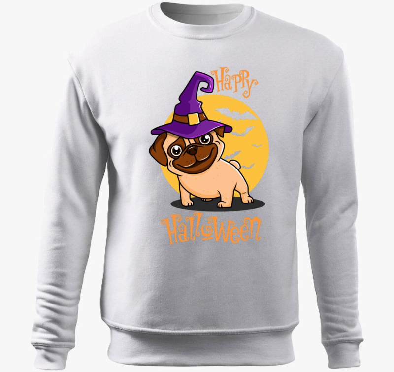 Halloween mopsz pulover s kapuco