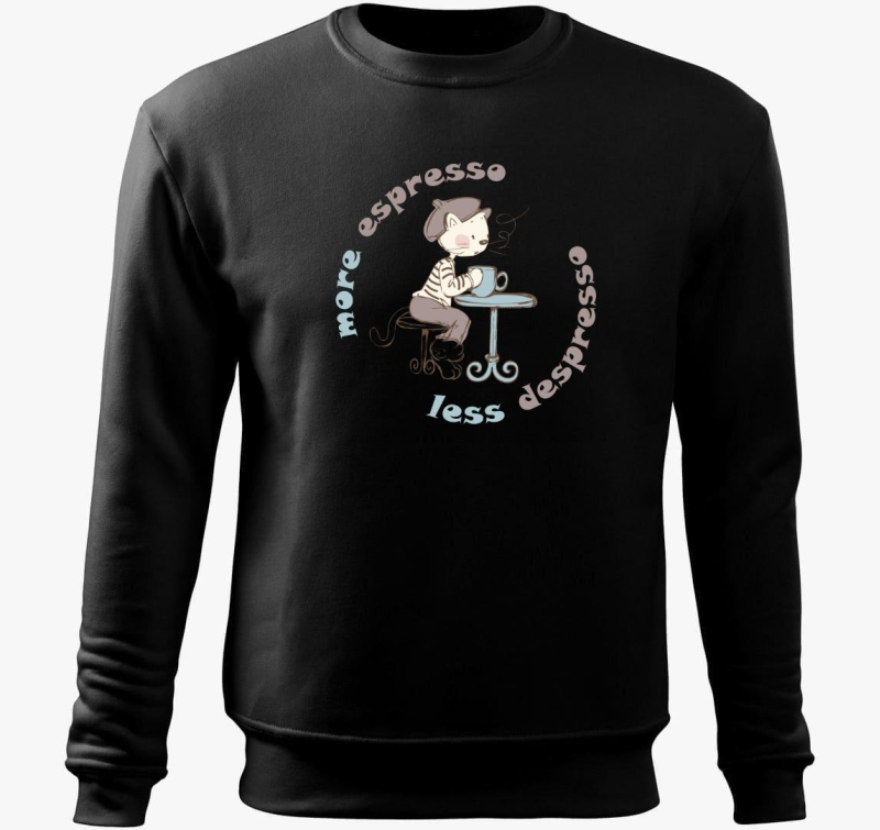 espresso cat pulover s kapuco