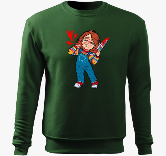 Kawaii Chucky pulover s kapuco