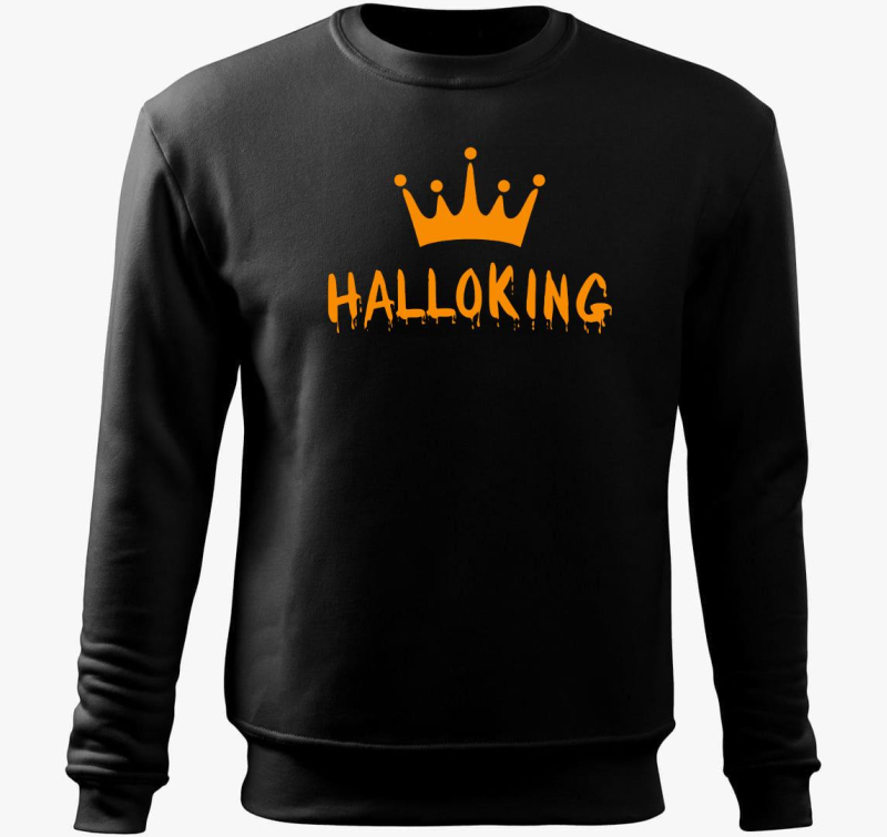 HalloKing oranžna pulover s kapuco