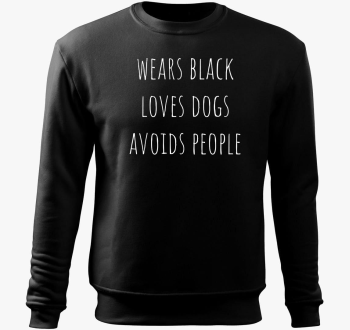 black - dogs pulover s kapuco