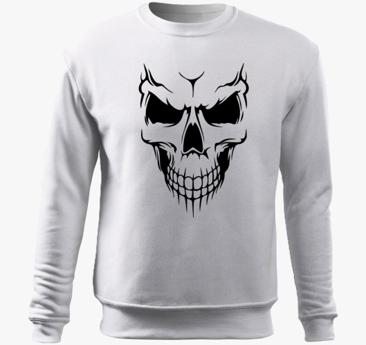 Skull pulover s kapuco