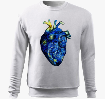 Starry night anatomy heart pulover s kapuco