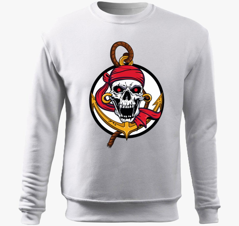 Pirate skull pulover s kapuco