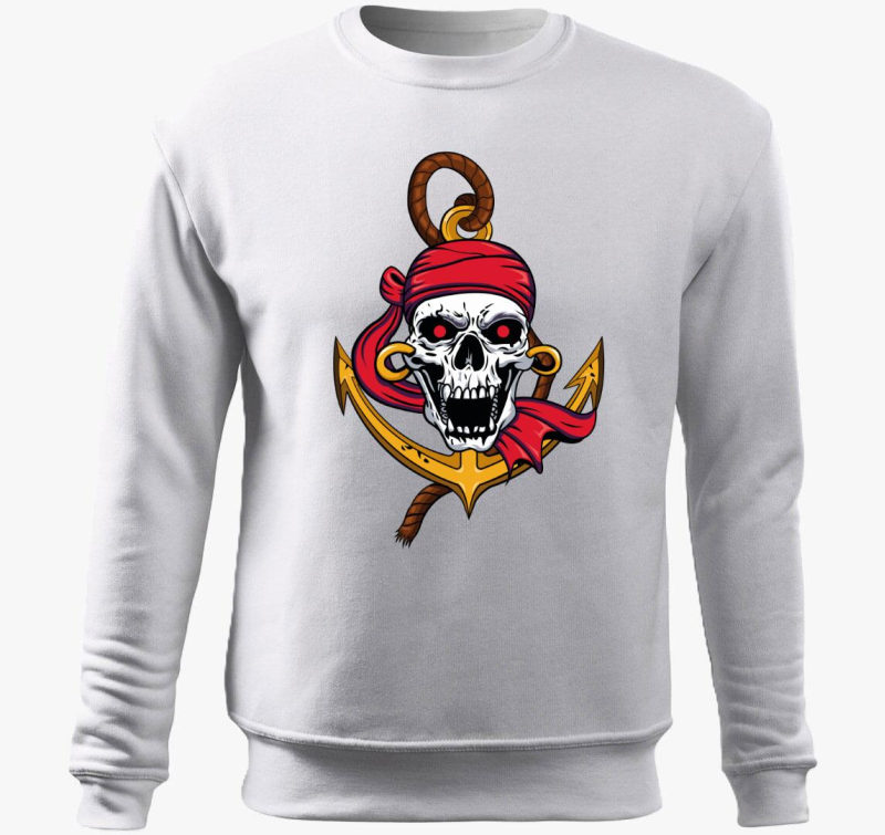 Pirate skull 2 pulover s kapuco