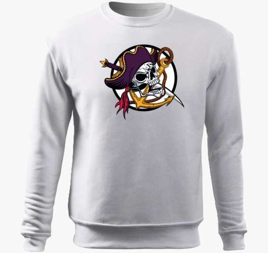 Pirate skull 3 pulover s kapuc...