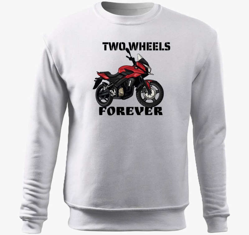 Two Wheels Forever pulover s kapuco