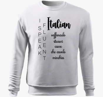 Fluent Italian pulover s kapuco