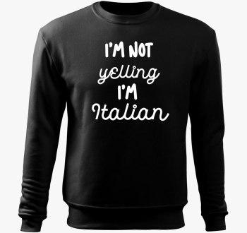yelling Italian pulover s kapuco
