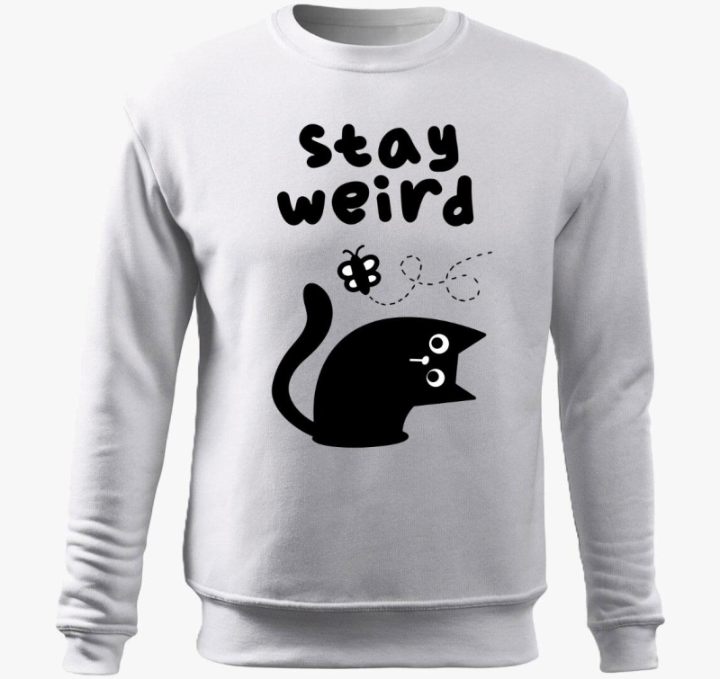 Stay weird pulover s kapuco