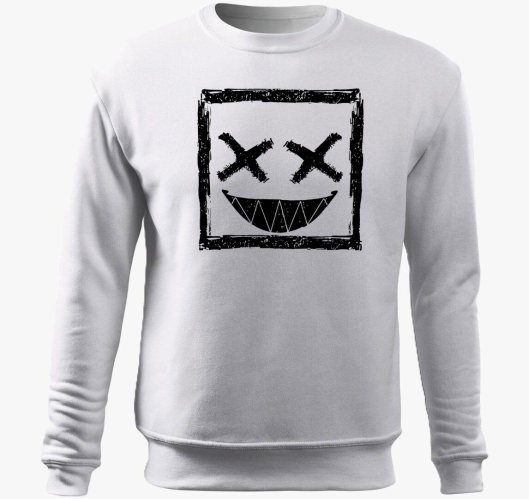 Smiley pulover s kapuco
