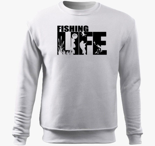 Fishing life pulover s kapuco