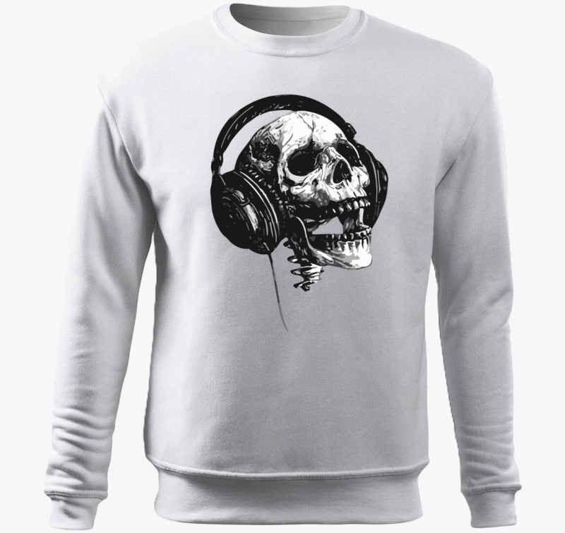 Skull music headset pulover s kapuco