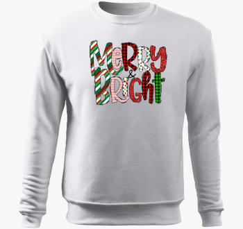Merry bright pulover s kapuco