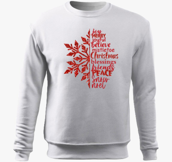 Xmas snowflake pulover s kapuco
