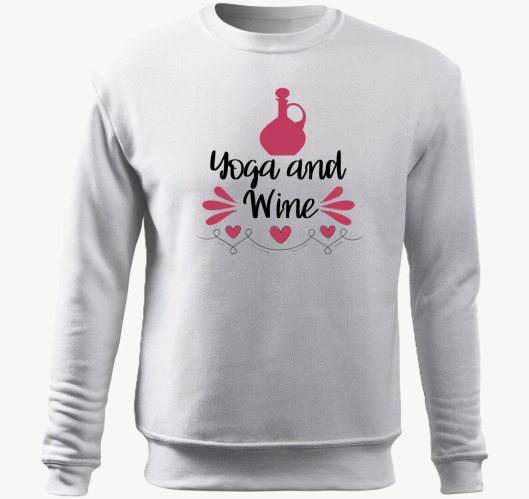 yoga wine pulover s kapuco