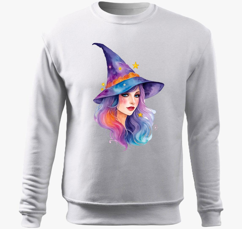 Vijolična boszi pulover s kapuco