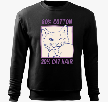 Pamut in Macska pulover s kapuco