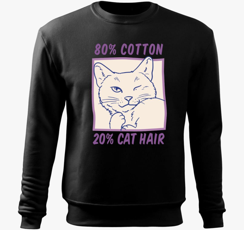 Pamut in Macska pulover s kapuco