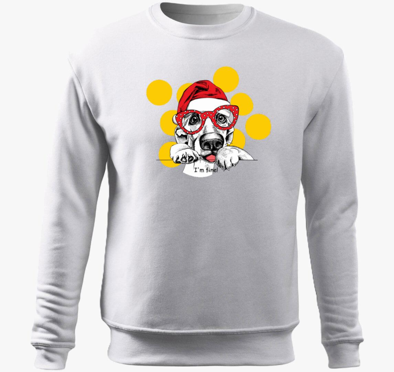 fine santa dog pulover s kapuco