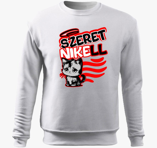 Szeretni kell cicusos pulover ...